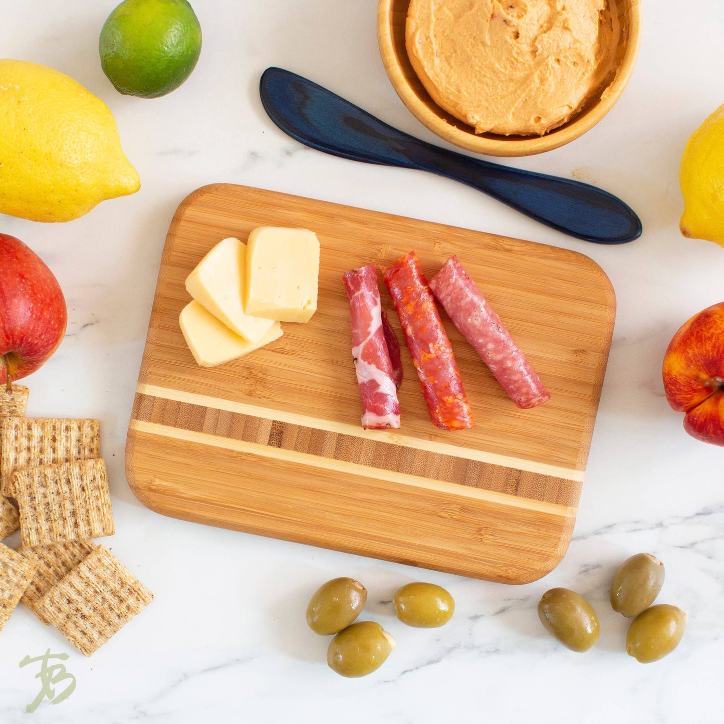 Barbados Bar Board, 9" Bamboo Cutting Board