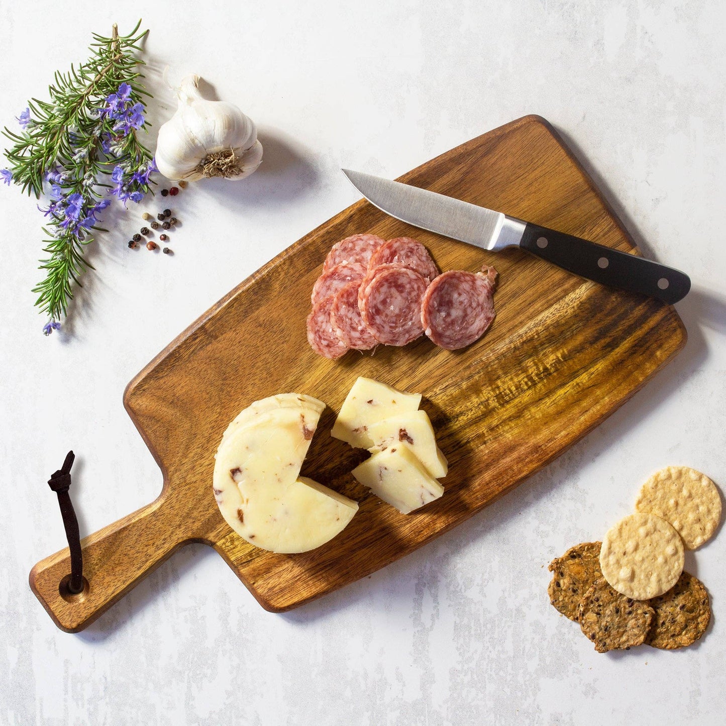 Rock & Branch® Acacia Wood Charcuterie Serving Paddle Board