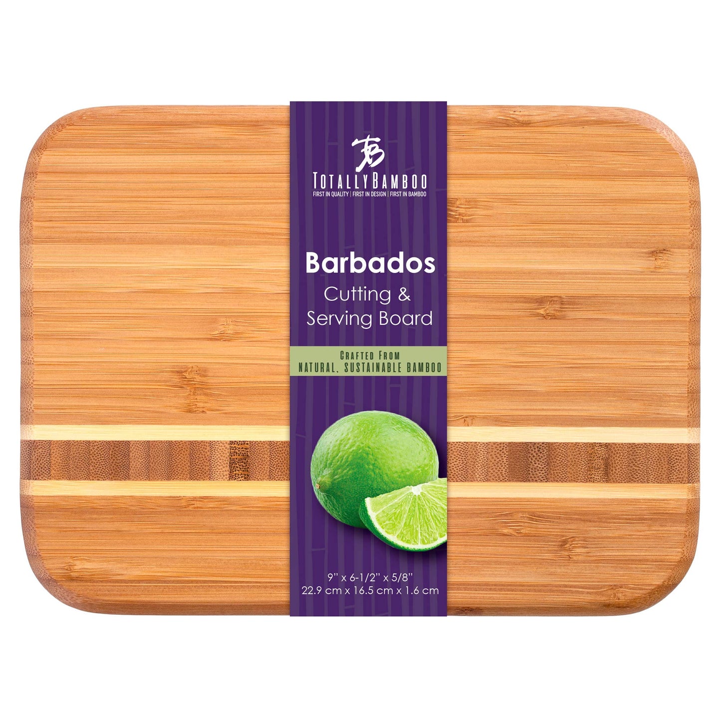 Barbados Bar Board, 9" Bamboo Cutting Board