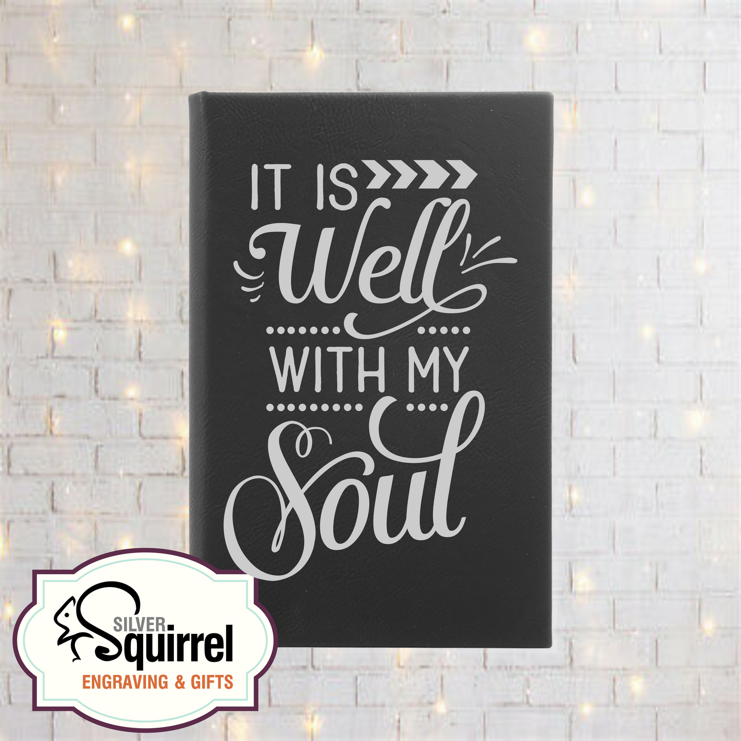 Leatherette Journal {It is well with my soul}