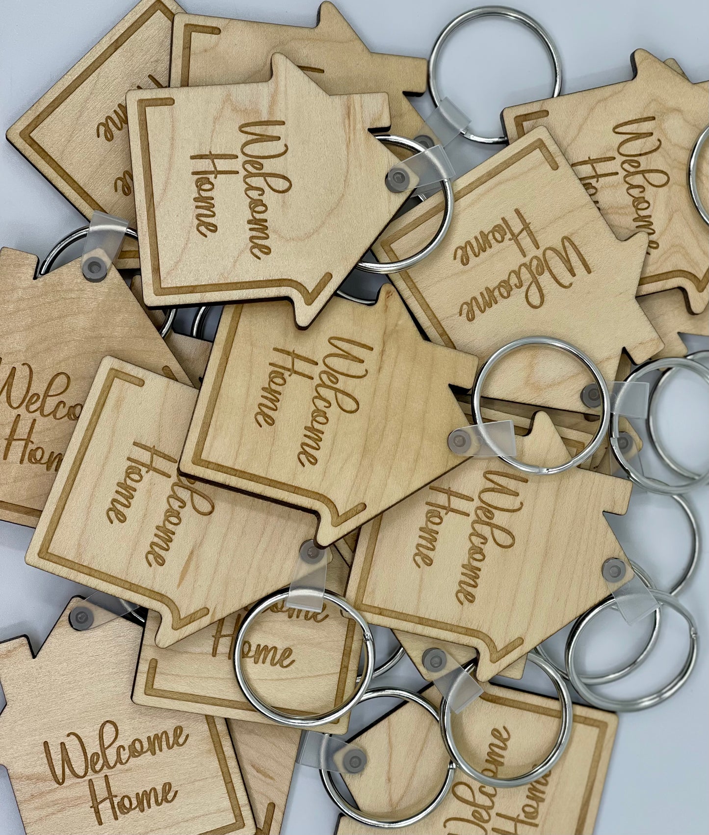 Welcome Home House Keychain