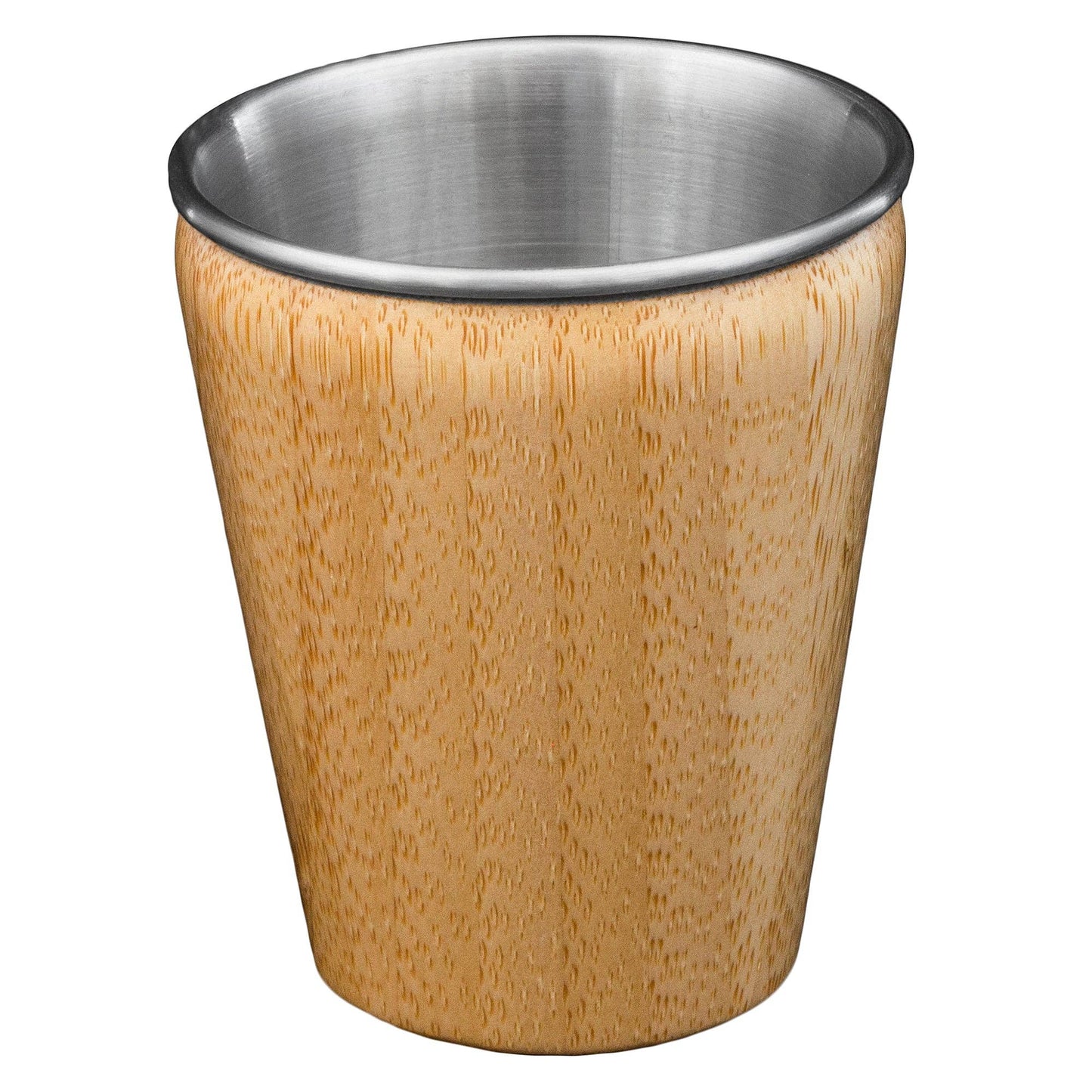 Bamboo Shot Glass with Stainless Steel Interior