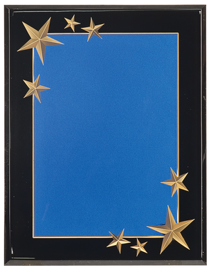 7 x 9 Blue Carved Star Acrylic Plaque