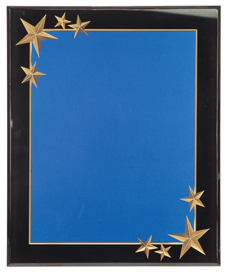 9x11 Blue Carved Star Acrylic Plaque