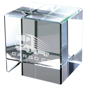3" x 3" Crystal Cube