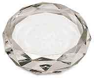 3" Clear Round Crystal Paperweight