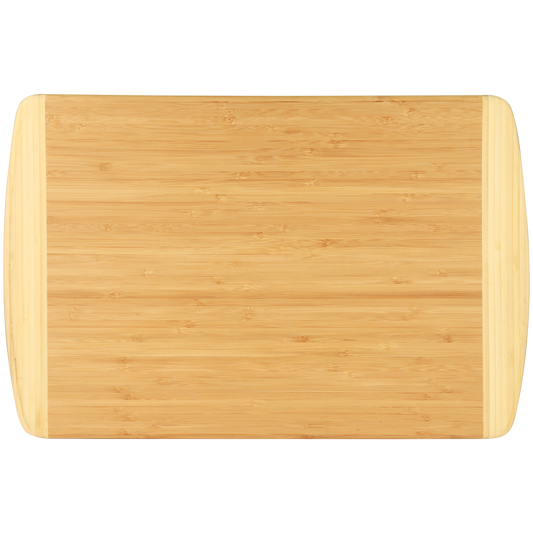 Personalized Large 2 - Toned Bamboo Cutting Board