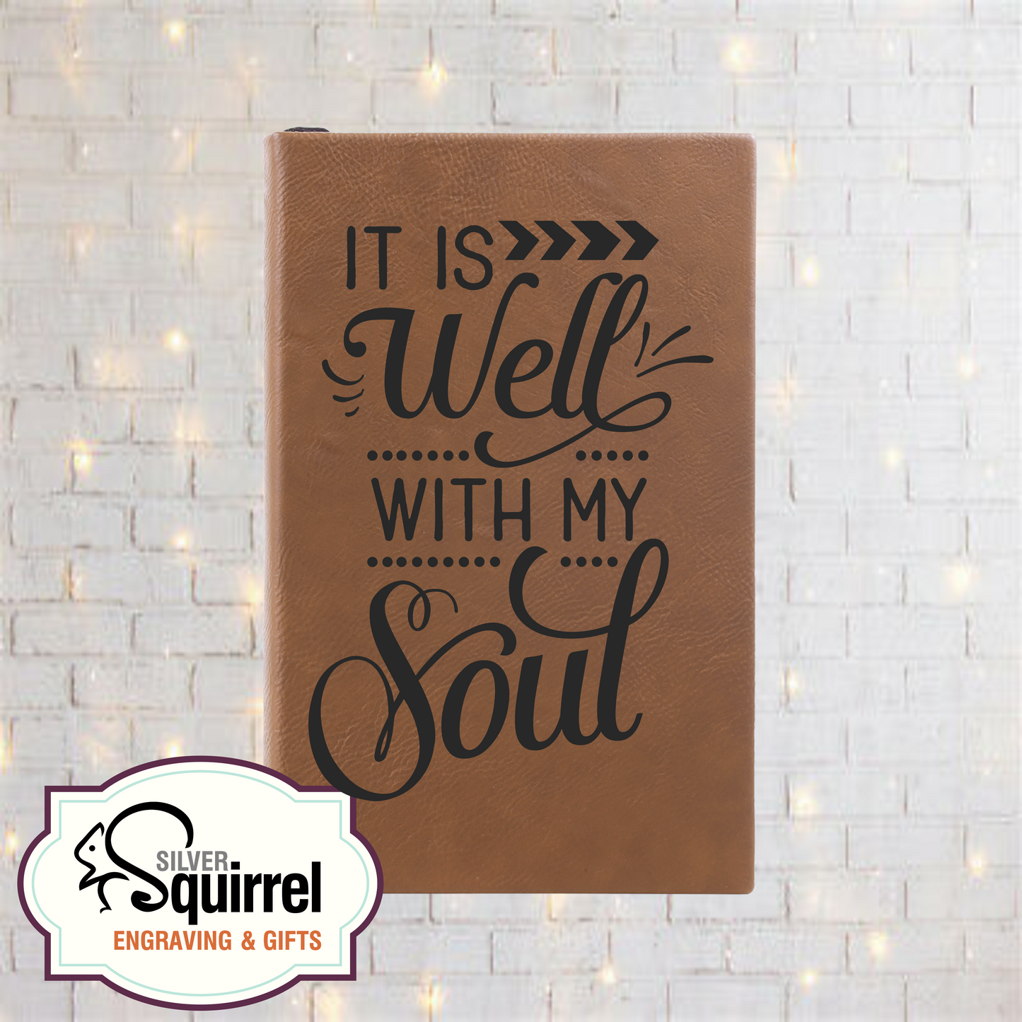 Leatherette Journal {It is well with my soul}