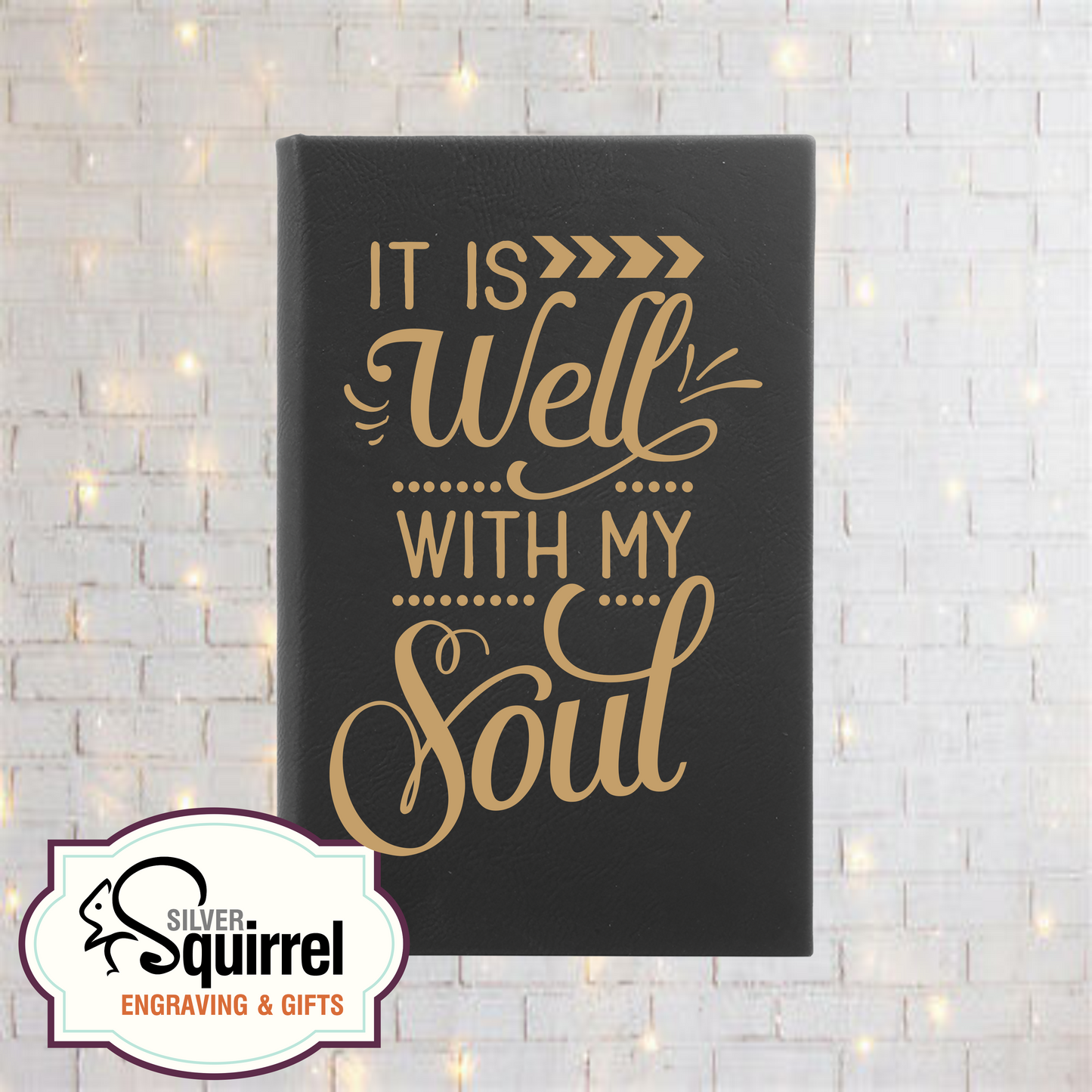 Leatherette Journal {It is well with my soul}