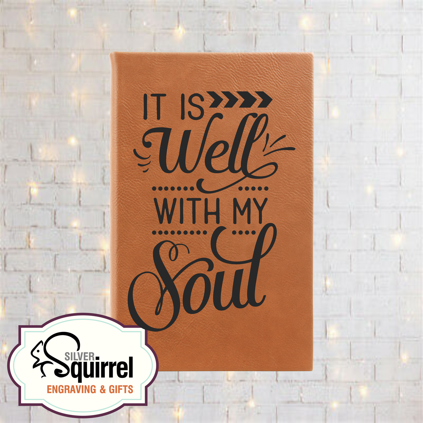 Leatherette Journal {It is well with my soul}