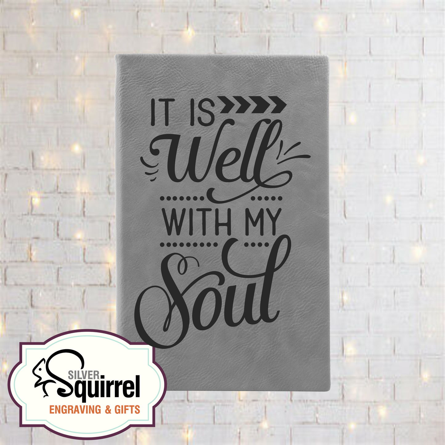 Leatherette Journal {It is well with my soul}