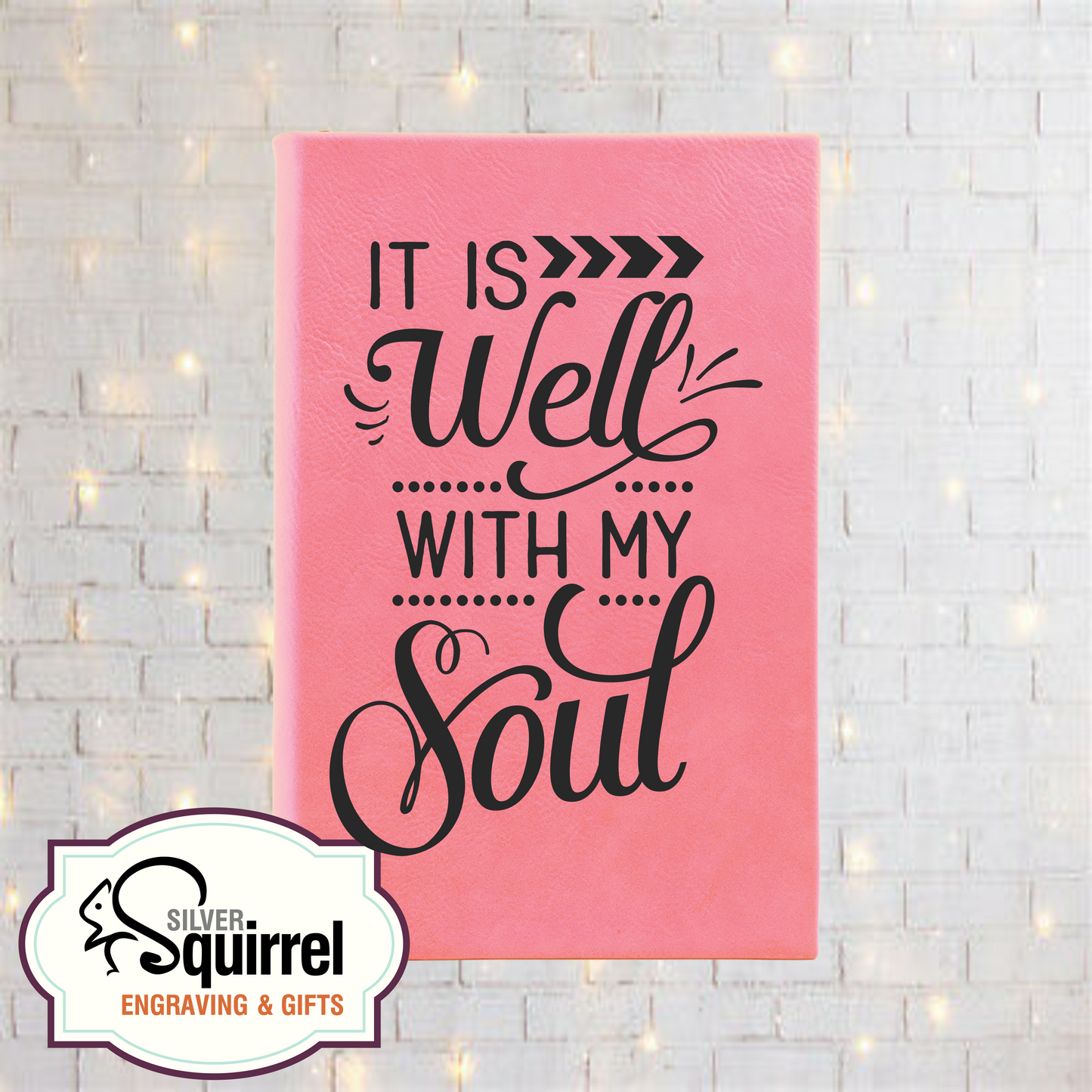 Leatherette Journal {It is well with my soul}