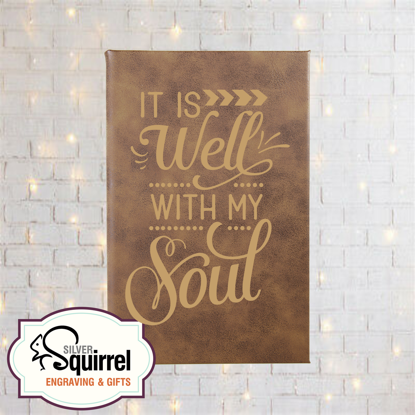 Leatherette Journal {It is well with my soul}