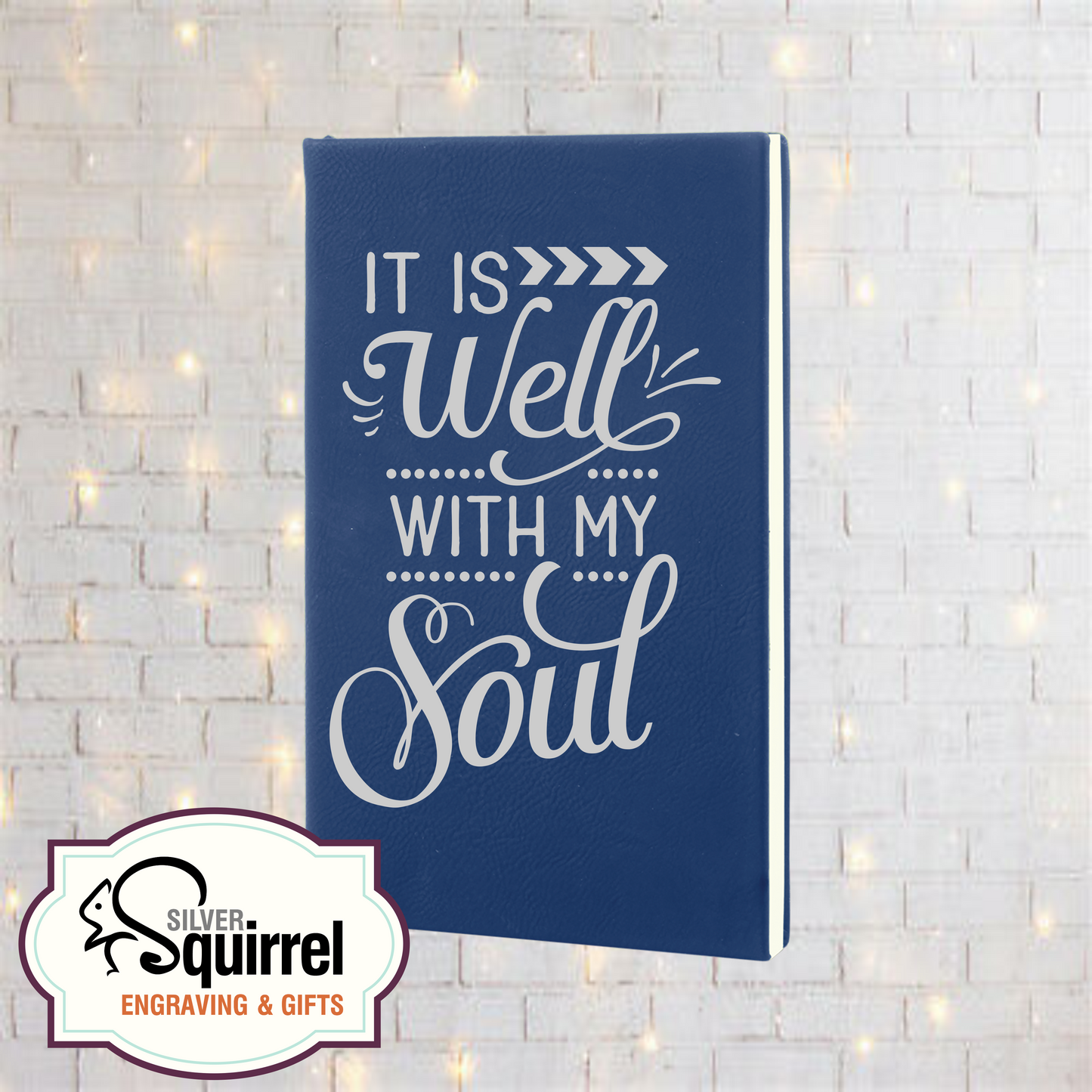 Leatherette Journal {It is well with my soul}