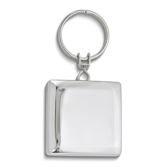 Square Zip Pull Retractable Badge Reel/Keychain