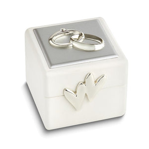 Double Rings & Hearts Ring Box