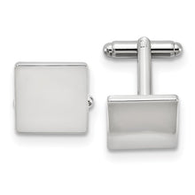 Load image into Gallery viewer, Polished Square Cuff Links
