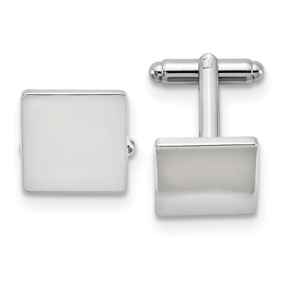 Polished Square Cuff Links