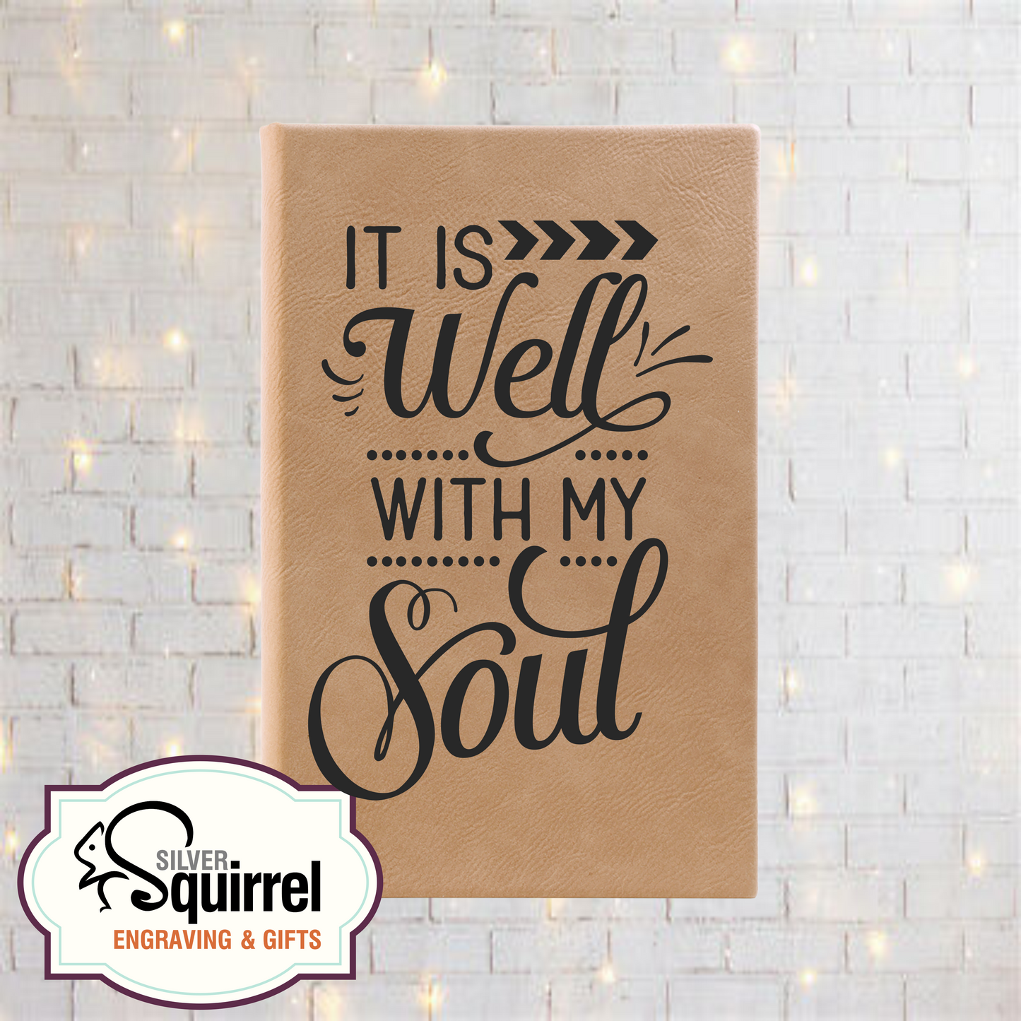 Leatherette Journal {It is well with my soul}