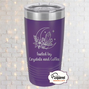 Majestic Purple 20oz travel mug - Superior Coffee logo engraved