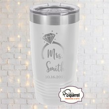 Load image into Gallery viewer, Insulated Tumbler {Mrs. Diamond Ring w/Name}