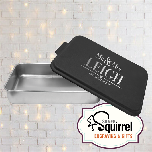 Aluminum Baking Pan {Mr & Mrs}