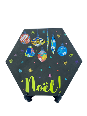 Hexagon Trivet {Neon Noel}